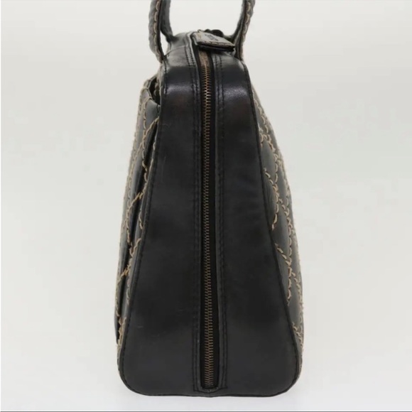 CHANEL WILD STICH QUILTED BLACK PURSE/ SHOULDER BAG - Picture 7 of 13